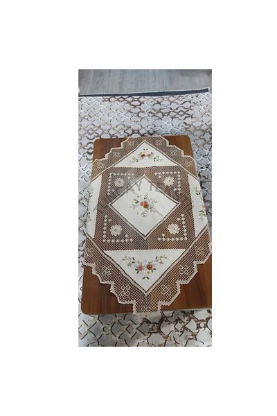 TUNCAY TEKSTİL Authentic Ribbon Nail Work - Tablecloth