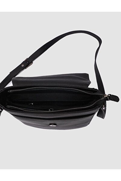 Cabani Genuine Leather Black Messenger Bag