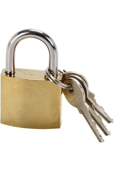 MCreative Gkshopcr Gold Padlock Steel with 3 Keys Creashop 1073147