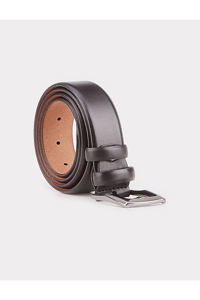 Cabani 100% Genuine Leather Black 3.5 cm Men's Classic Belt