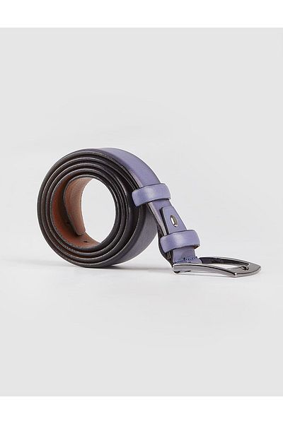 Cabani Genuine Leather Navy Blue Men's Classic Belt