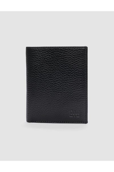 Cabani Genuine Leather Zippered Black Men's Wallet