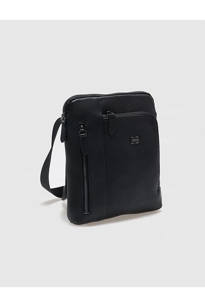 Cabani Genuine Leather Black Men's Messenger Bag