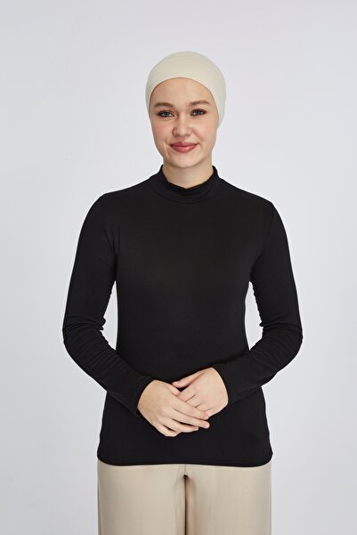 manolyaşal islamic hijab جسم نسائي عضوي خفيف الوزن بأكمام طويلة مع ياقة مدورة...