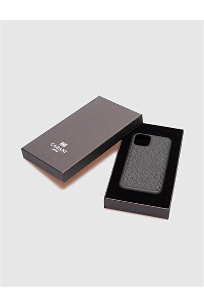 Cabani Hakiki Deri Iphone 11 Pro Siyah Telefon Kılıfı