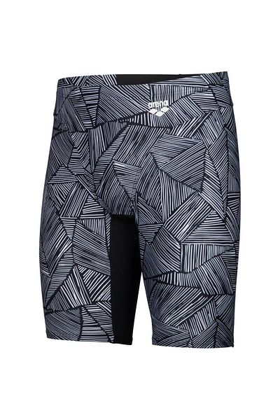 ARENA Arena Overview Swim Jammer - Black and White Refugee