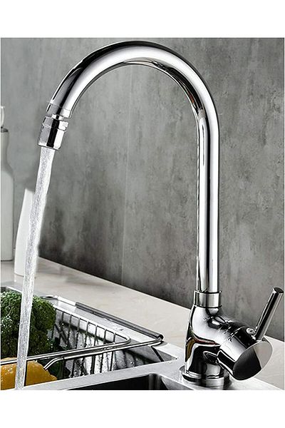 STOREMAX Mu-Artshop Brass 360 °   Kitchen Sink Faucet with Movable Head Tnca 871301