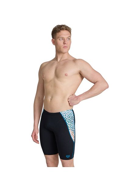 ARENA Arena Planet Water Swim Jammer - Black and White Multi-Hooked for Women