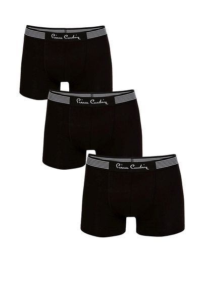 Pierre Cardin Μαύρο ανδρικό σετ μπόξερ 3 - βαμβακερό, Modal, Lycra Q4.U.4O.K1.K.A.P.C3