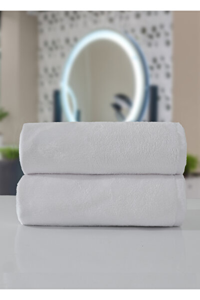 Dotamess Косметичні салони та перукарні Спеціальні надзвичайно м'які 2 білі 50x100 см преміум бавовняні оксамитові рушники