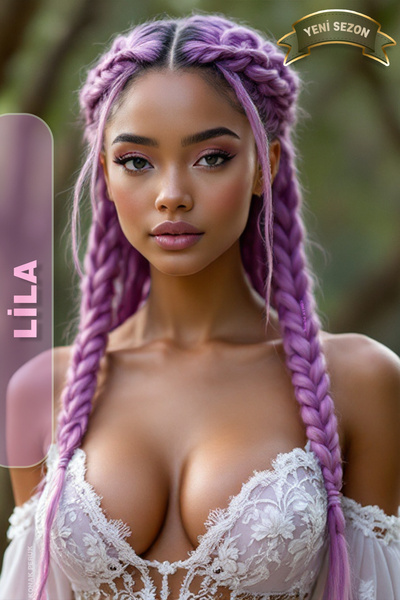 KONAK PERUK Afrika Zenci Örgüsü Rasta Ve Box Braid için Sentetik Saç - Lila