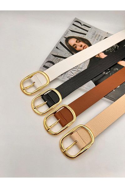 MODAM HİFA 4 bucăți aur pentru femei, curea pentru pantaloni, curea pentru rochie, curea pentru cămașă, curea pentru haină