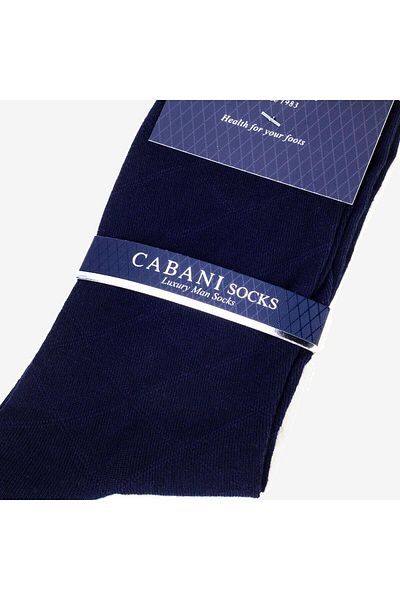Cabani Men's Mercerized Navy Blue Socks