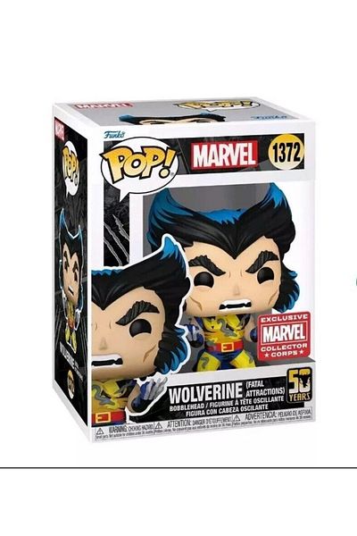 Funko Marvel Pop Wolverine Fatal Attractions - مجسم Collector Corps 1372
