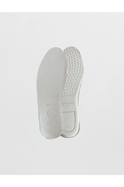 Cabani Hakiki Deri Beyaz Erkek tabanlık