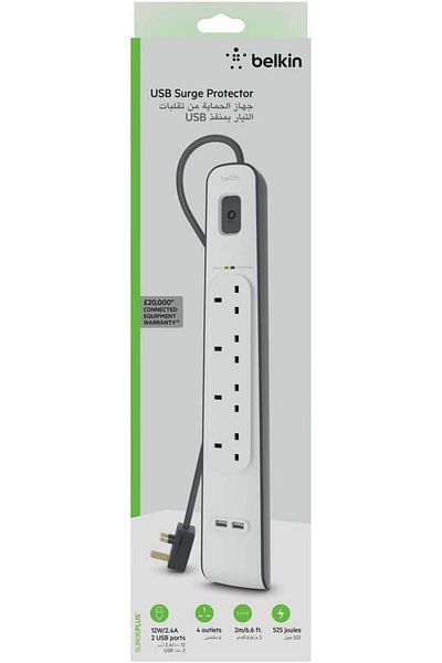Belkin 4 way outlet surge Protection with two usb ports