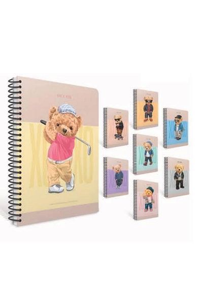 Gıpta Xoxo Spiral Hard Cover Notebook 17x24 120ypCheckered
