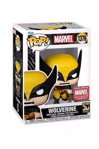 Funko 50. Years Wolverine Marvels Pop - X Men # 1376 Cluster Suit Figure