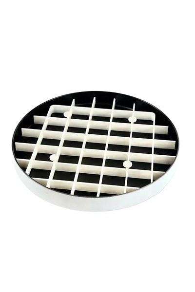 Cady One White round basbousa cutting tray