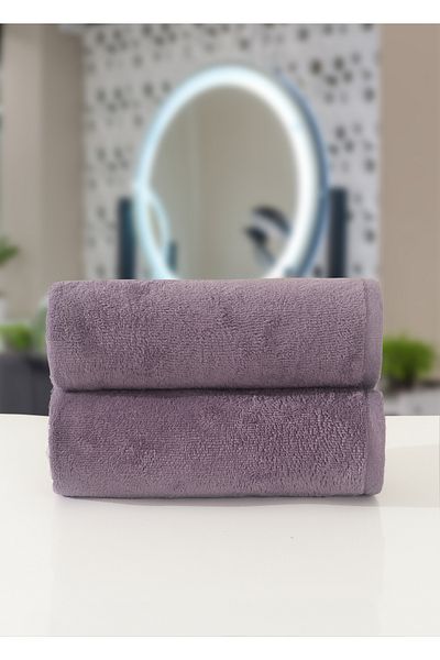 Dotamess Set de prosoape din catifea super moale 2 buc 50x100 cm special pentru centre de infrumusetare si salon de coafura