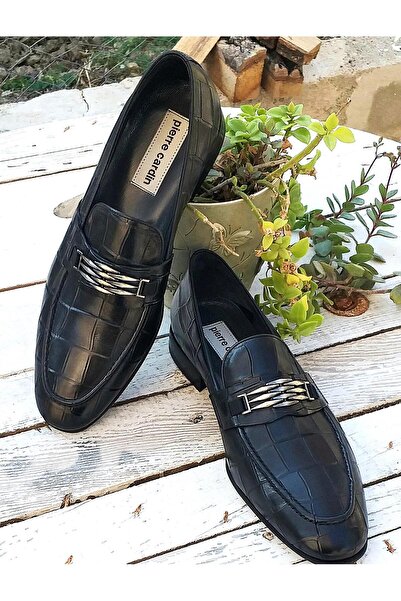 Pierre Cardin Pce377363-6 Ανδρικά παπούτσια με μοτίβο κροκόδειλου από γνήσιο δέρμα Classic Loafer