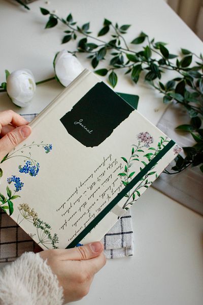 Nova Crafts Botanical Journal Hidden Spiral Notebook