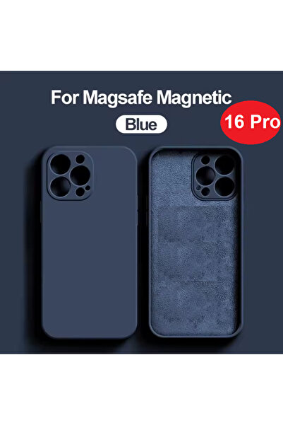 Balerion Apple iPhone 16 Pro Kılıf Kadife Lansman Soft Yumuşak Liquid Silikon Kamera Lens Korumalı Kapak