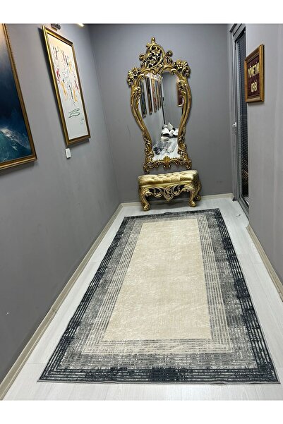 HTC HALI Dijital Baskı Yıkanabilir Kaymaz Deri Taban Leke Tutmaz Halı