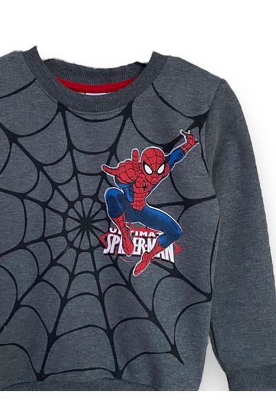 LİTTLE TORTOİSE Boy's Spider-Man Spider-Man Patterned Regular Fit Seasonal Sweatshirt / Sweatpants Set