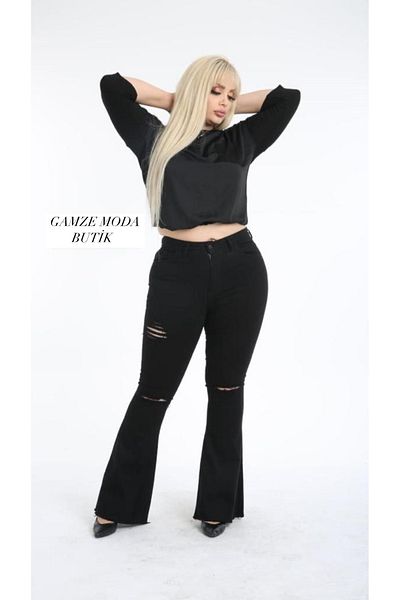 Stilys jeans Gamze Fashion Butik Large Size Spanish Legge Jeans Pants