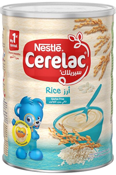 Cerelac حبوب نستله للأطفال، أرز، من 6 أشهر، طعام للأطفال، علبة، 1 كجم