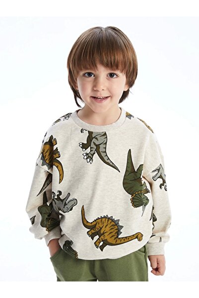 LC Waikiki سويت شيرت وسروال رياضي للأولاد من LCW - طقم من قطعتين برقبة دائرية