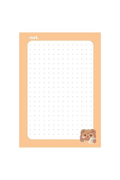 Sumicorn Design Cute Kawaii Memo Pad, Notepad, To Do List, Memopad, Planner, A6 (10,5X14,8 CM), 100 Pieces
