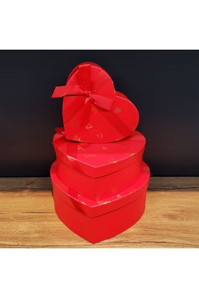 evimdeyokyok Heart Design 3-Piece Gift Box