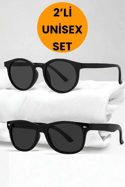 Nilu Moda 2-Piece Women's UV400 Protected Women's Sunglasses