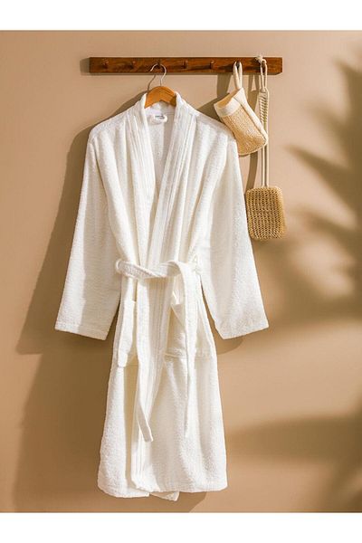 LC Waikiki Γυναικείο μπουρνούζι LCW HOME Βαμβακερό