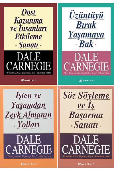 Penguin Books Dale Carnegie Set of 4 Books - the Art of Winning Friendly and Influencing People