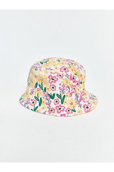 LC Waikiki LCW baby Flower Patterned Baby Girl Bucket Hat
