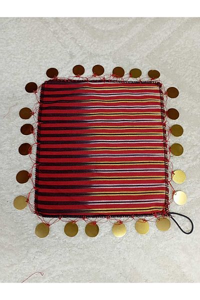 LABELLA COLLECTİON Batista din stofa Keşan pentru nunta Kina cu paiete 22x22 cm 5 buc.