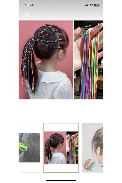 312 KONSEPT Colorful Flush Shiny Thick Rope Rat Tail 5 Mt. Hair Ornament Hobby Decoration Jewelry