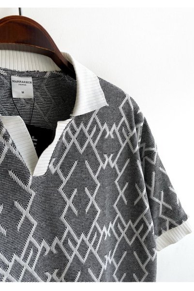 RODEZ Knitwear Polo Neck T-Shirt