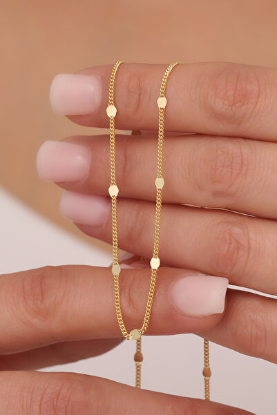 VAOOV 925 Ayar Gümüş Baskılı Gurmet Zincir Kolye