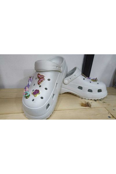 Akınal Bella New Season - Stone Detailed Cross Model, High Comfortable Orthopedic Sole, Doctor Cook Daily Slippers