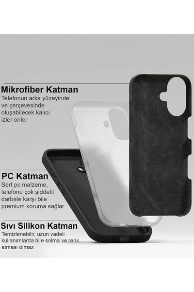 CEPSTOK iPhone 16 Pro Kılıf Lansman Premium Silinebilir Silikon
