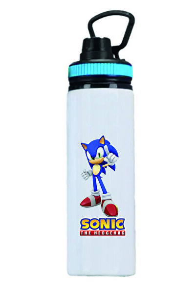 DKDZ SHOP SONIC Baskılı Metal Suluk - Matara 850ml. - 001