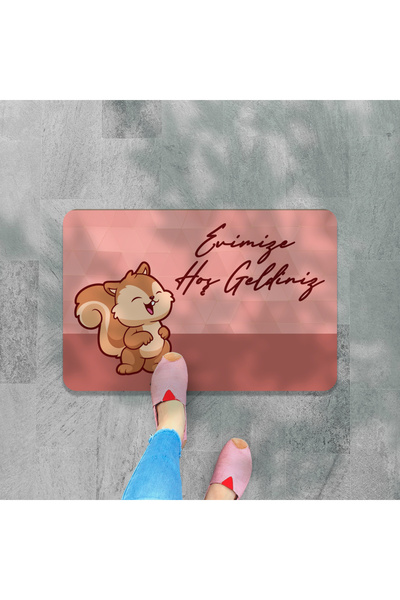 M&H Quality Baby Sleeps Written Decorative Exterior Ușă Față și Covoraș Inter...