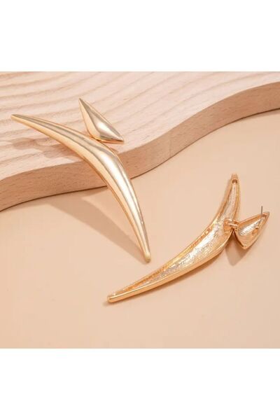 Dgt Luxury Elegant Sivri Köşe Küpeler, Kulak Iğnesi Paslanmaz Çelik