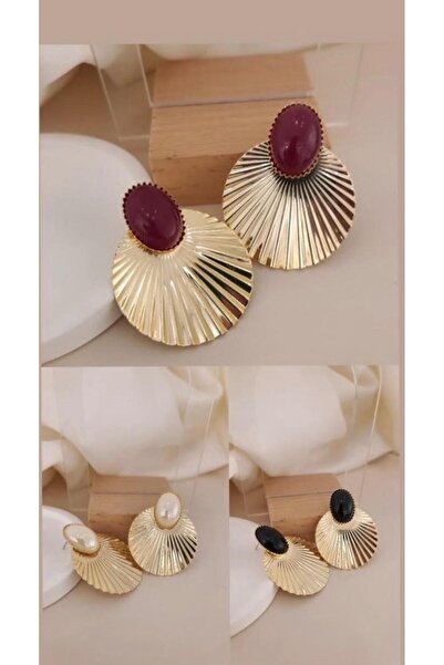 Momos Tasarım Şık Paslanmaz Çelik Çivili Küpe