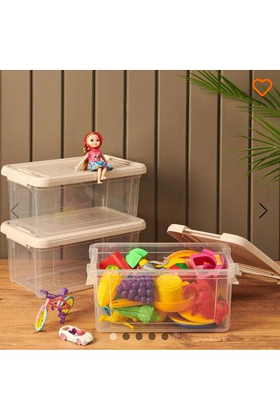 4AFACANÇEKİRGE 3-Pack Infinity Stormax Storage Container 5 Liters