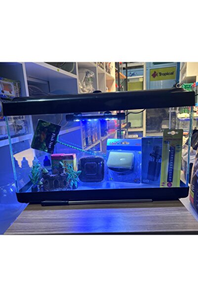 MS AKVARYUM CANLILARI ÜRETİM VE TEDARİK TESİSİ Ful Akvaryum Seti 35x23x15cm M...